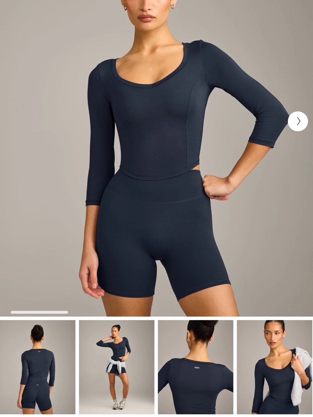 Oner active mellow v-neck 3/4 sleeve